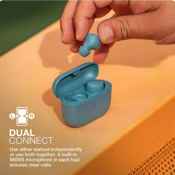 Jlab Go Air Pop Bluetooth Wireless Earbuds with Charging Case, Slate Color - Picture 4 of 9